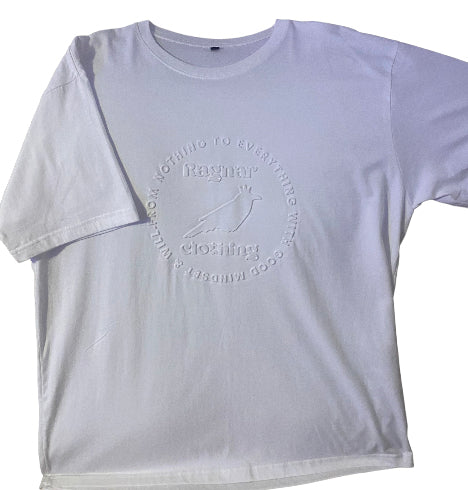 RAGNARS from nothing to everything embossed t shirt